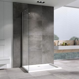 Душевая стенка ABBER Zart 80см хром S81